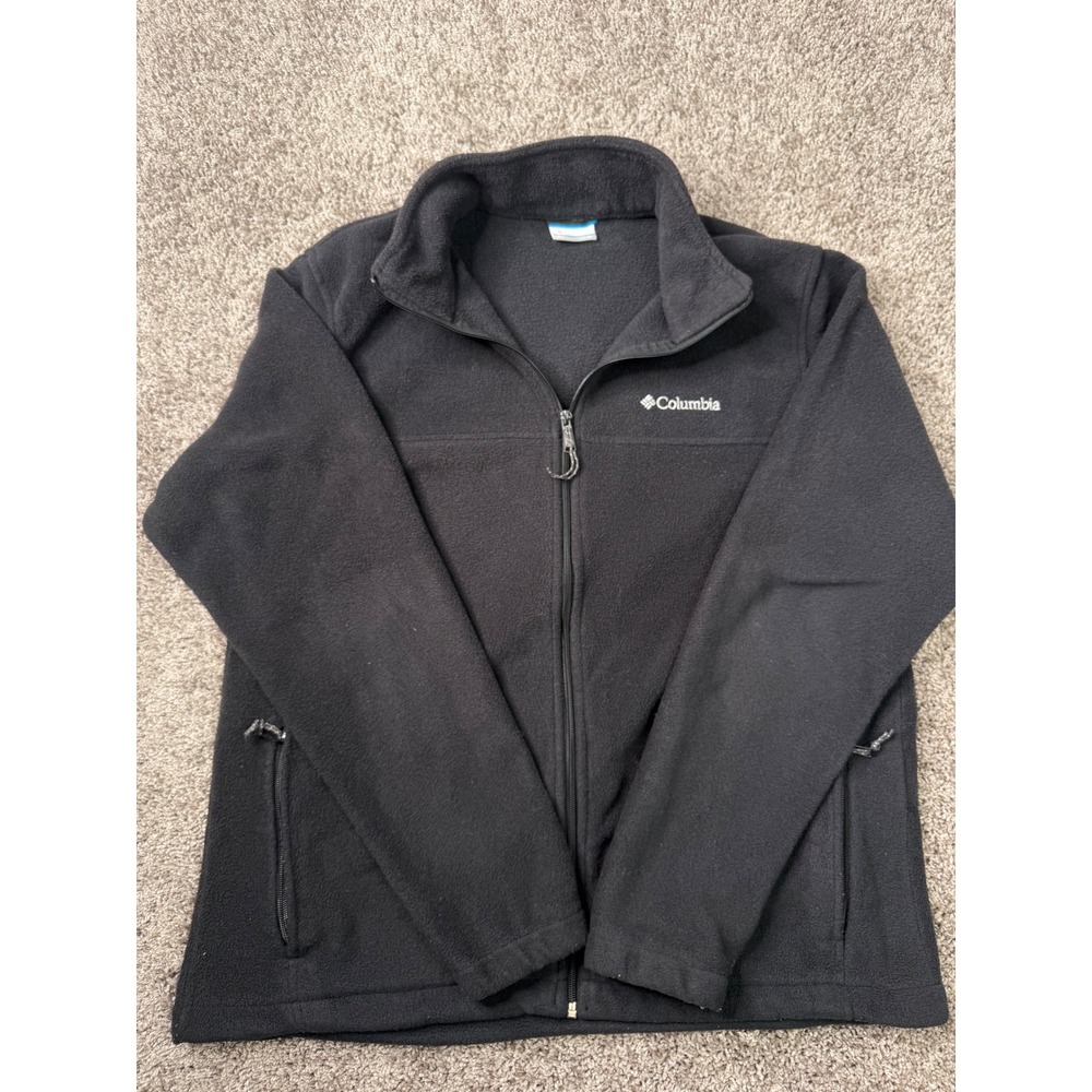 Columbia Men's XL Black Full Zip Fleece Jacket Gorpcore GORP Outdoor